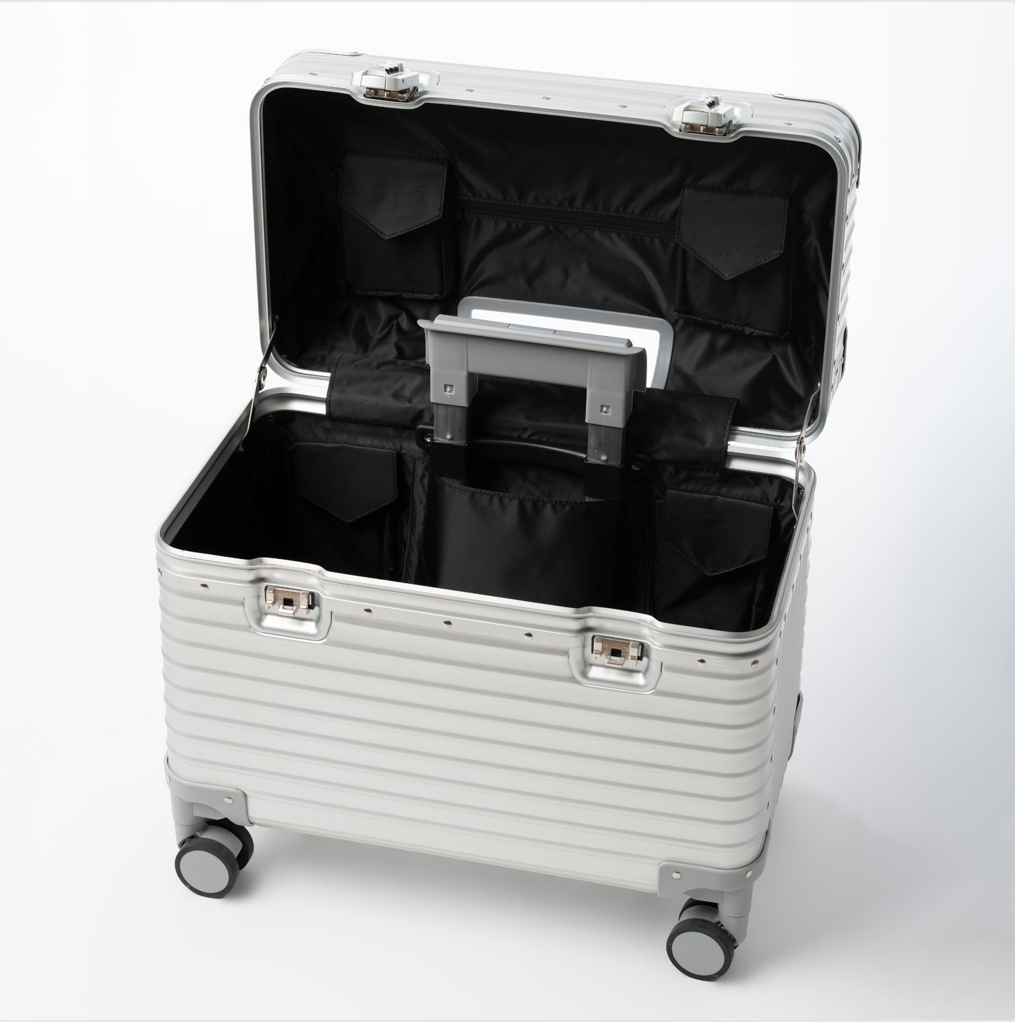 ALUMINIUM SUITCASE ( V2 NEW & IMPROVED - STRONGER ALUMINIUM & REMOVEABLE WHEELS )