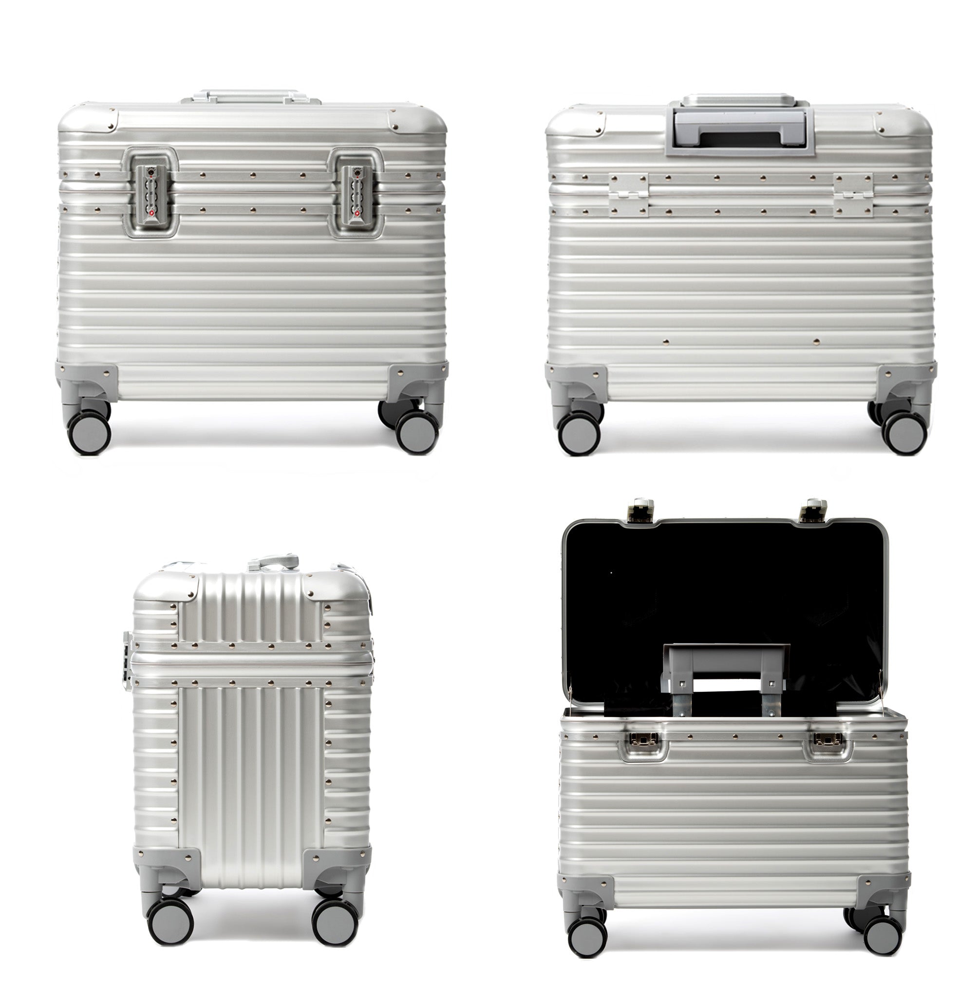 ALUMINIUM SUITCASE ( V2 NEW & IMPROVED - STRONGER ALUMINIUM & REMOVEABLE WHEELS )